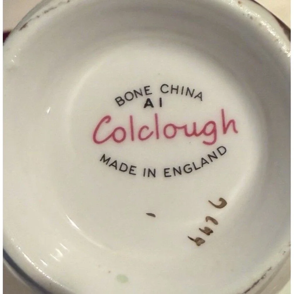 Vintage Colclough Fine Bone China Tea Cup and Saucer Pink Rose Floral Pattern